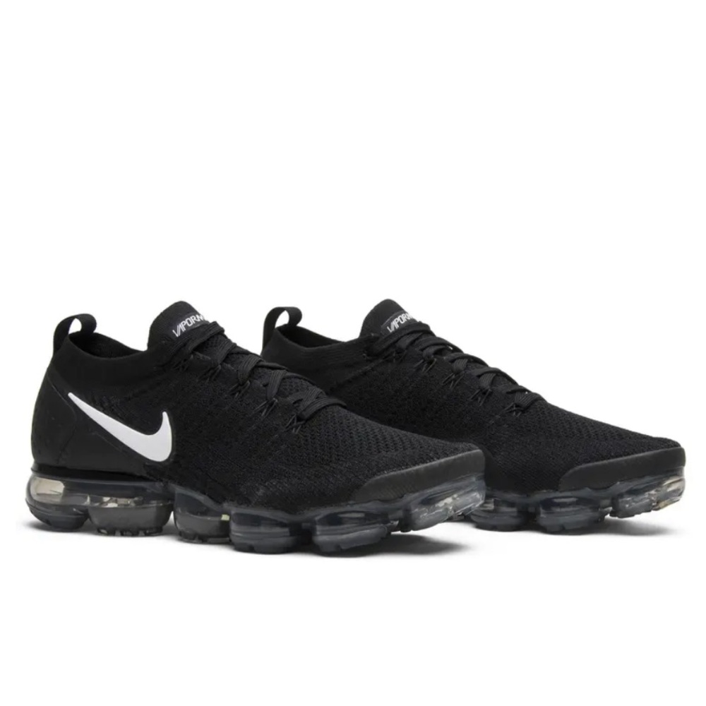 Nike Air VaporMax Flyknit 2 Black White - Picture 4 of 8